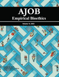 Cover image for AJOB Empirical Bioethics, Volume 14, Issue 2, 2023