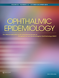 Cover image for Ophthalmic Epidemiology, Volume 25, Issue 5-6, 2018
