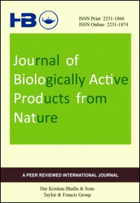 Cover image for Journal of Biologically Active Products from Nature, Volume 8, Issue 1, 2018