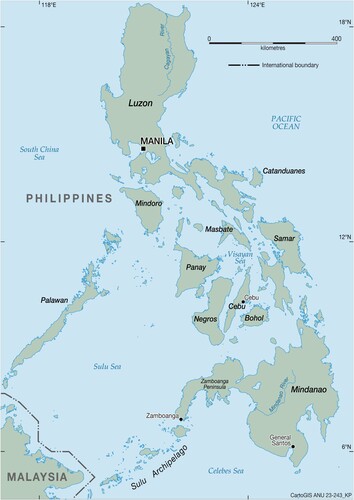 Figure 1. Map of the Philippines.