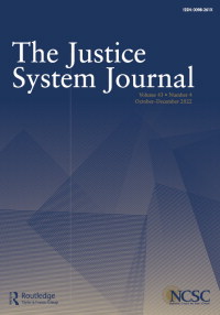 Cover image for Justice System Journal, Volume 43, Issue 4, 2022