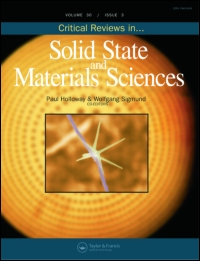 Cover image for Critical Reviews in Solid State and Materials Sciences, Volume 31, Issue 3, 2006