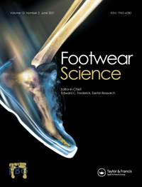 Cover image for Footwear Science, Volume 13, Issue 2, 2021