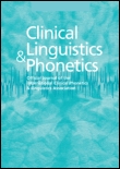 Cover image for Clinical Linguistics & Phonetics, Volume 12, Issue 5, 1998