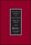 Cover image for Research Papers in Education, Volume 21, Issue 1, 2006