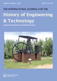 Cover image for The International Journal for the History of Engineering & Technology, Volume 50, Issue 1, 1978