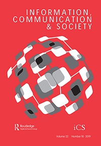 Cover image for Information, Communication & Society, Volume 22, Issue 10, 2019