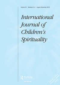 Cover image for International Journal of Children's Spirituality, Volume 20, Issue 3-4, 2015