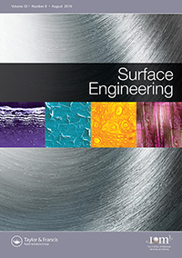 Cover image for Surface Engineering, Volume 32, Issue 8, 2016