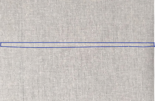 Figure 5. Double-pick fabric defect with low-intensity of patterned defect.