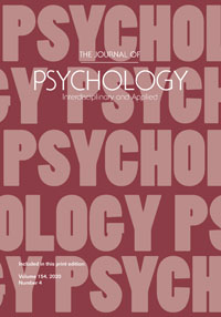 Cover image for The Journal of Psychology, Volume 154, Issue 4, 2020