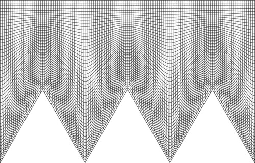 Figure 3. Computational grids near the riblets.