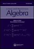 Cover image for Linear and Multilinear Algebra, Volume 55, Issue 4, 2007