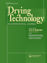 Cover image for Drying Technology, Volume 40, Issue 12, 2022