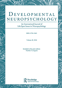 Cover image for Developmental Neuropsychology, Volume 49, Issue 5, 2024