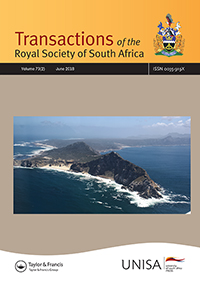 Cover image for Transactions of the Royal Society of South Africa, Volume 73, Issue 2, 2018