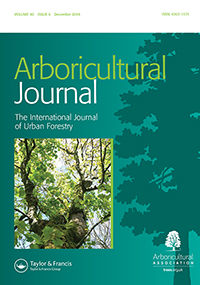 Cover image for Arboricultural Journal, Volume 40, Issue 4, 2018