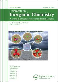 Cover image for Comments on Inorganic Chemistry, Volume 37, Issue 4, 2017