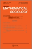 Cover image for The Journal of Mathematical Sociology, Volume 22, Issue 1, 1997