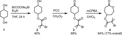 Scheme 2. Hedrick’s synthesis of BMPCL (4).19