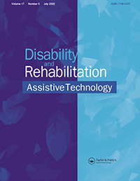 Cover image for Disability and Rehabilitation: Assistive Technology, Volume 17, Issue 5, 2022