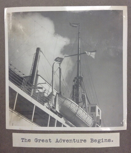 Figure 4. The adventure begins on the SS Tamaroa.