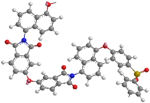Figure 6. Molecular modeling of PI-1.