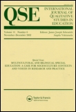 Cover image for International Journal of Qualitative Studies in Education, Volume 28, Issue 8, 2015