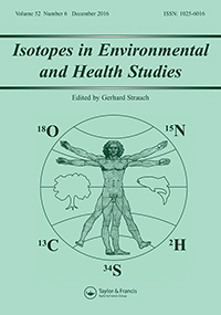 Cover image for Isotopes in Environmental and Health Studies, Volume 52, Issue 6, 2016