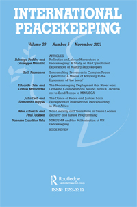 Cover image for International Peacekeeping, Volume 28, Issue 5, 2021