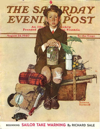 Figure 3 Norman Rockwell, cover for The Saturday Evening Post, August 24, 1940. Color lithograph, 27 × 35 cm.