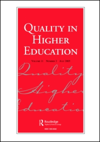 Cover image for Quality in Higher Education, Volume 17, Issue 3, 2011