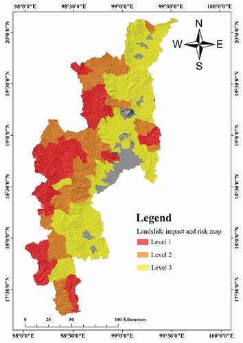 Figure 4. Landslide susceptibility map for Chiang Mai Province.