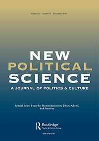 Cover image for New Political Science, Volume 40, Issue 4, 2018
