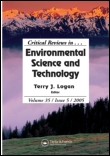 Cover image for Critical Reviews in Environmental Science and Technology, Volume 42, Issue 8, 2012