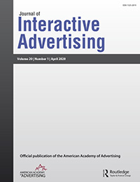 Cover image for Journal of Interactive Advertising, Volume 20, Issue 1, 2020