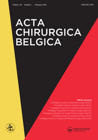 Cover image for Acta Chirurgica Belgica, Volume 118, Issue 1, 2018