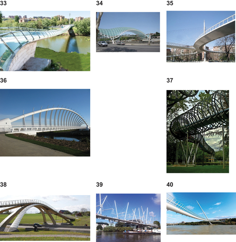 Figure 11. Images of pedestrian walkways presented for the selection of those preferred by the participants.
