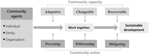 Figure 1 A conceptual model of community disaster resilience.