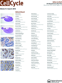 Cover image for Cell Cycle, Volume 15, Issue 2, 2016