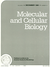 Cover image for Molecular and Cellular Biology, Volume 9, Issue 12, 1989