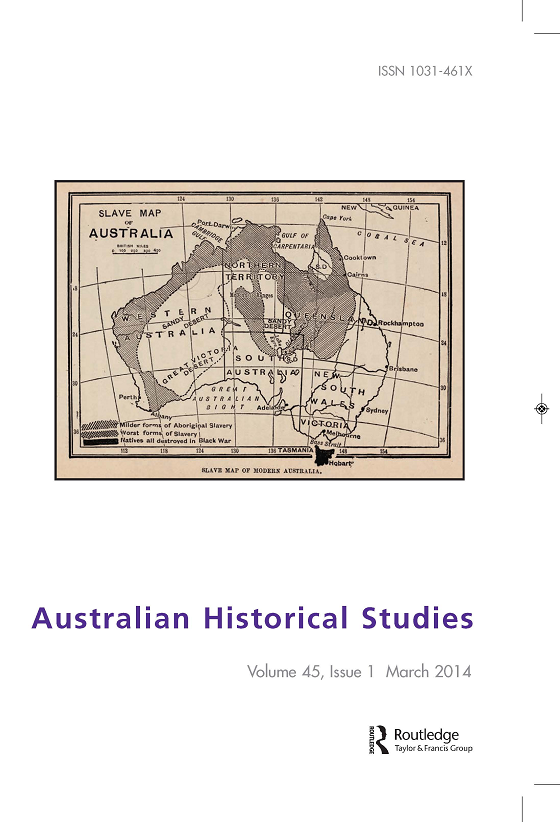 Cover image for Australian Historical Studies, Volume 45, Issue 1, 2014