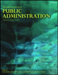 Cover image for International Journal of Public Administration, Volume 40, Issue 9, 2017