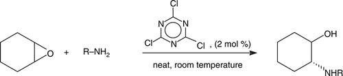 Scheme 2.  Opening of cyclic epoxides with anilines.