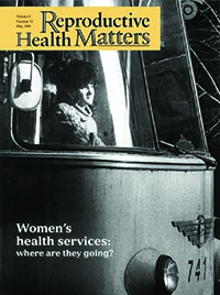 Cover image for Sexual and Reproductive Health Matters, Volume 6, Issue 11, 1998