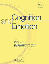 Cover image for Cognition and Emotion, Volume 33, Issue 8, 2019