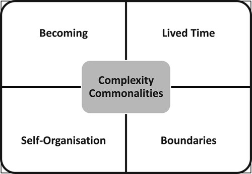 Figure 1. The four complexity commonalities.