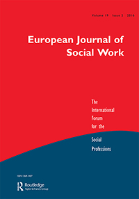 Cover image for European Journal of Social Work, Volume 19, Issue 2, 2016