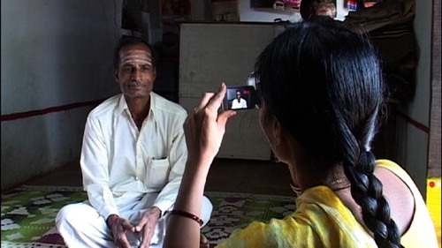 Figure 6. Lathe interviewing her father.