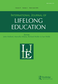 Cover image for International Journal of Lifelong Education, Volume 37, Issue 2, 2018